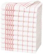 ARÔME HOME Ściereczka kuchenna czerwona, 50 x 70cm, zestaw 10 sztuk