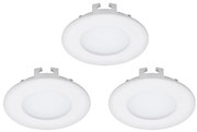 Eglo 94732 - Zestaw 3x LED wpuszczana oprawa sufitowa FUEVA 1 1xLED/2,7W/230V