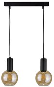 Żyrandol na lince JANTAR BLACK 2xE27/60W/230V