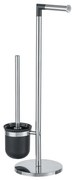 WENKO 21836800 - Szczotka do WC PARUS 25,5x57 cm stal nierdzewna/srebrna/czarna