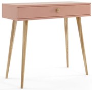 Różowe biurko konsola z jutowym uchwytem B6-N17