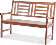 122 cm Drewniana Ławka Ogrodowa SucceBuy, 700 funtów, Siedzisko Zewnętrzne Patio Do Podwórka i Werandy