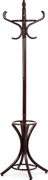 Drewniany wieszak stojący ciemnobrązowy, 185 cm