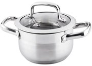 Lamart LTSS1810 garnek ze stali nierdzewnej z pokrywką Prestige 16 x 9,5 cm