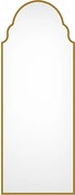 Duże lustro metalowe - szer. 60 x wys. 160 cm - złote - KARIAN