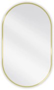 Mexen Loft lustro łazienkowe owalne 85 x 50 cm, rama złota - 9851-085-050-000-50
