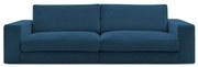 Ciemnoniebieska sztruksowa sofa 274 cm Leonard – Bobochic Paris