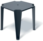 Stół ogrodowy Lottie Carbon 77,5 x 77,5 cm FERNE