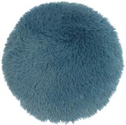 Okrągła poduszka dekoracyjna MATS 40 cm, niebieska
