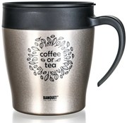Banquet Kubek termiczny podróżny TAZZA 330 ml,beżowy