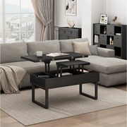 Stolik kawowy czarny 100x50x48.5 lifty