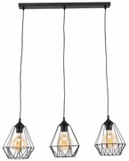 Lampa wisząca BENIGNE III czarna ELTAP