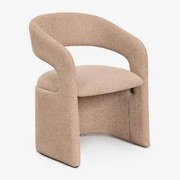 Fotel Julesa Gruba Tkanina Szenilowa Latte Brown - Sklum