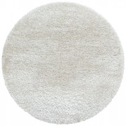 Dywan shaggy poliestrowy Brilliant latte koło 80 cm x 80 cm