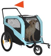 PawHut Przyczepka rowerowa 2 w 1 dla psów Wózek z odblaskami Bezpieczne podróże | Aosom PL