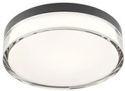 Redo 01-3735 - Lampa sufitowa LED FRISBI 12W 230V 3000/4000K IP44 czarna