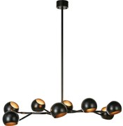 Markslöjd 108852 - Żyrandol na drążku EDGAR 8xE14/40W/230V czarny