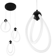 LAMPA WISZĄCA LED G022-3CPR CZARNA