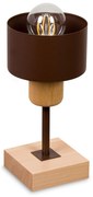 Lampka nocna stołowa DTI-BR10x10BU buk brązowa 1xE27