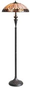 Endon 63972 - Lampa stojąca Tiffany BROOKLYN 2xE27/60W/230V średnica 50 cm