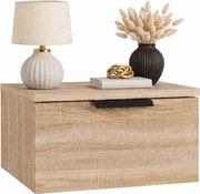 Skandynawska wisząca szafka nocna dąb sonoma R6-T19