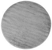 Szary Okrągły Nowoczesny Dywan L0-B74