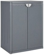 Szara szafka gospodarcza na balkon i do piwnicy C6-C66