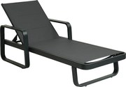 Leżak aluminiowy z textyline - Antracytowy - KILA od MYLIA