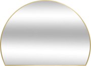 Lustro półokrągłe do przedpokoju ALICE, metalowa rama, 90 x 65 cm