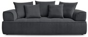 Ciemnoszara sofa z tkaniny szenilowej 237 cm Whesley – Bobochic Paris