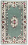 Zielony wełniany dywan Flair Rugs Aubusson, 75x150 cm