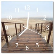 Zegar szklany kwadratowy Molo