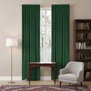 Zasłona gotowa welurowa na taśmie 140x250 Butelkowa Zieleń velvet żabki tunel Virella