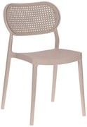 Nowoczesne krzesło do ogrodu w kolorze taupe C2-S60