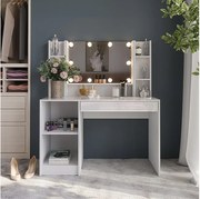 Stolik do przebierania biały/biały wysoki połysk 119.8x50.1x76 sherry