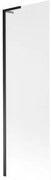 Mexen Next L parawan nawannowy 1-skrzydłowy 60 x 150 cm, szron, czarny - 895-060-000-03-30-70