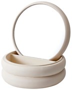 Szkatułka na biżuterię z lusterkiem, 17,5 x 17,5 x 9 cm