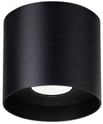 Czarny nowoczesny okrągły plafon - A405 L8-D77