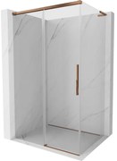 Mexen Rox L kabina prysznicowa rozsuwana 115 x 75 cm, transparent, różowe złoto - 8C2L-115-075-60-00
