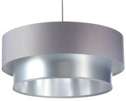 Lampa wisząca DOUBLE GRAY 40 szara/srebrna BPS KONCEPT