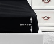 Poszewka na materac z 100% bawełny 180x200x25 cm - Czarny