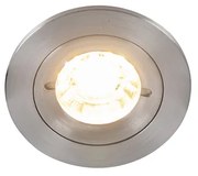 Inteligentny reflektor wpuszczany stalowy okrągły IP44 z Wifi GU10 - Xena