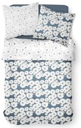 Pościel bawełniana Poppies Draw, dwustronna, 220 x 240 cm