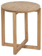Okrągły stolik z litego drewna mindi ø 40 cm Dala – Ixia