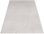 Stylowy kremowo - biały dywan w nowoczesny wzór F6-Z27