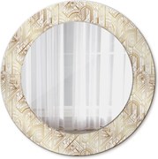 Lustro dekoracyjne okrągłe Kompozycja art deco
