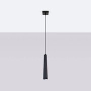 Lampa wisząca PRYSM 1 czarna SOLLUX  LIGHTING