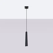 Lampa wisząca PRYSM 1 czarna SOLLUX  LIGHTING