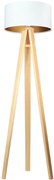 Lampa stojąca HOME 40 biała/złota/sosna BPS KONCEPT