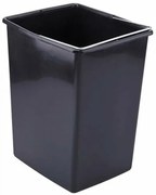 Elletipi Plastikowy kosz z uchwytem 17 l, czarny